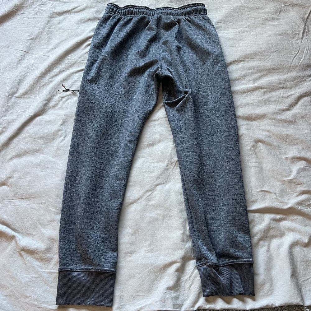 REEBOK Joggers Men's Medium Gray Zipper Pant Active Comfort Gym Training Running